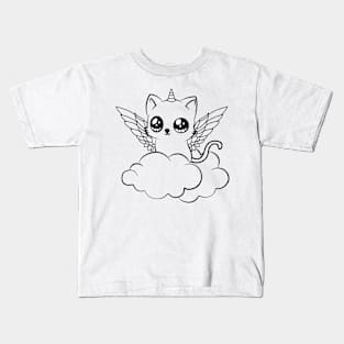 unicorn cat Kids T-Shirt